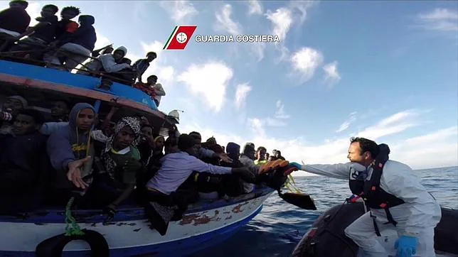Rescate de esta semana efectuado por la Guardia Costera italiana