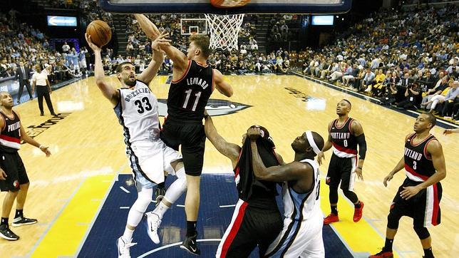 Estreno arrollador de Marc Gasol en los playoffs