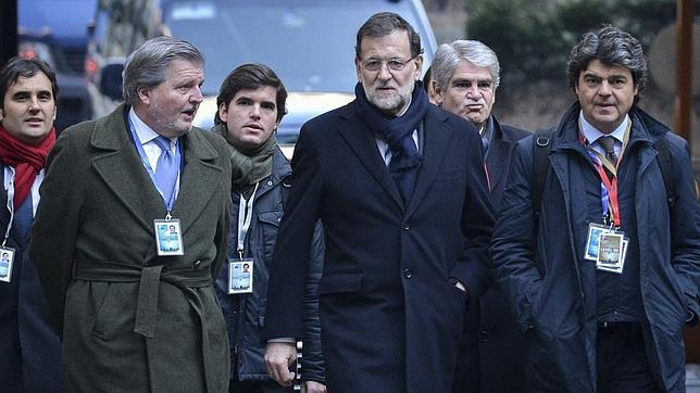 Rajoy llegando a una reunión del Consejo Europeo en Bruselas
