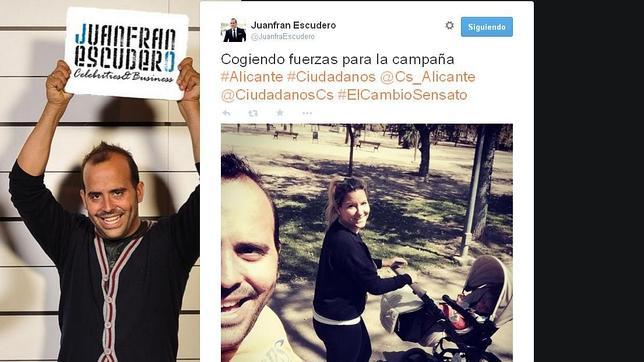 El candidato a las elecciones municipales que se codea en Twitter con Rajoy e Iglesias