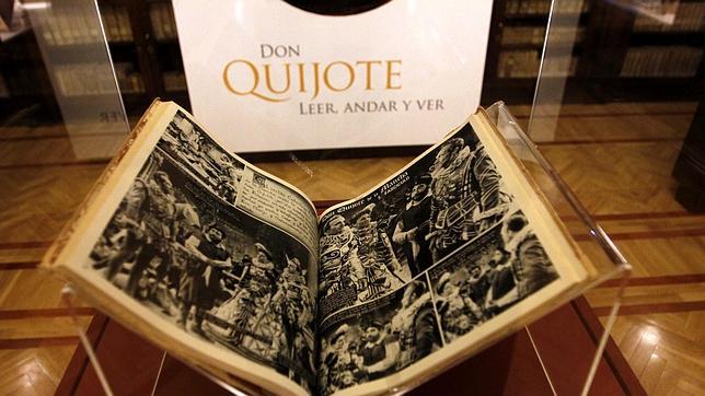 La Biblioteca regional reúne en una exposición todos sus «quijotes»