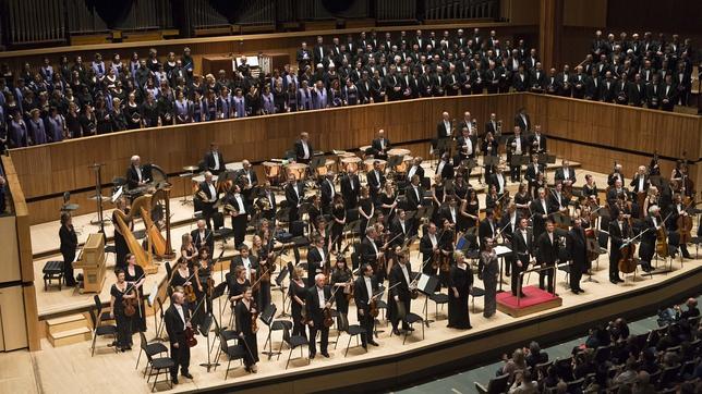 El Orfeó català y el Cor de Cambra del Palau, en el Royal Festival Hall de Londres