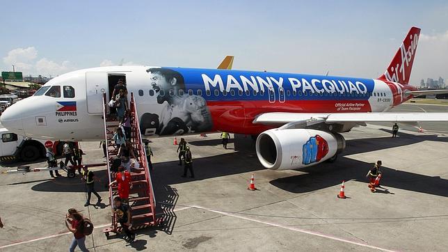 Un avión tuneado para apoyar a Pacquiao