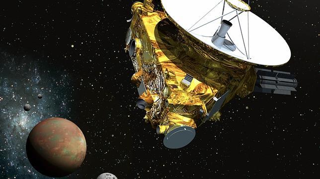 Recreación de la misión espacial New Horizons al planeta enano Plutón