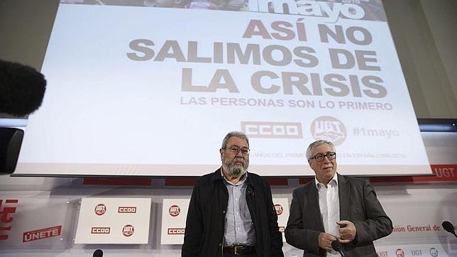 La Justicia aprueba las pancartas de UGT y CC.OO. para este Primero de Mayo