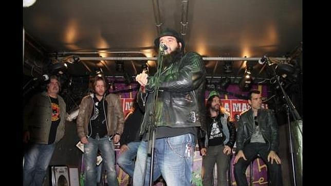 Los componentes de Marea en la mítica sala Hebe de Vallecas