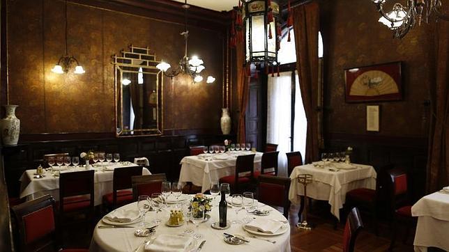 Salón japonés del restaurante Lhardy