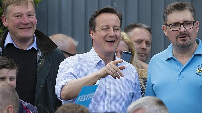 David Cameron en uno de los actos de campaña