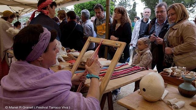 Artesanos en en el Festival Tarraco Viva