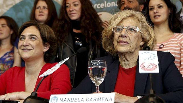 Ada Colau y Manuela Carmena