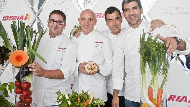 Cocineros estrella en la oferta de la nueva clase Business de Iberia