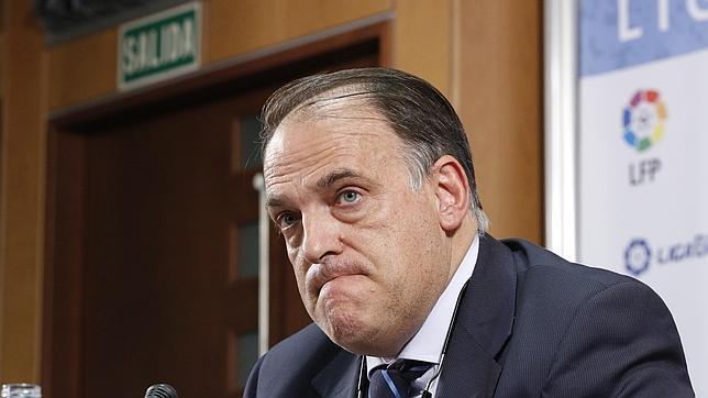 Javier Tebas compara la foto de la AFE con una de Herri Batasuna o Bildu