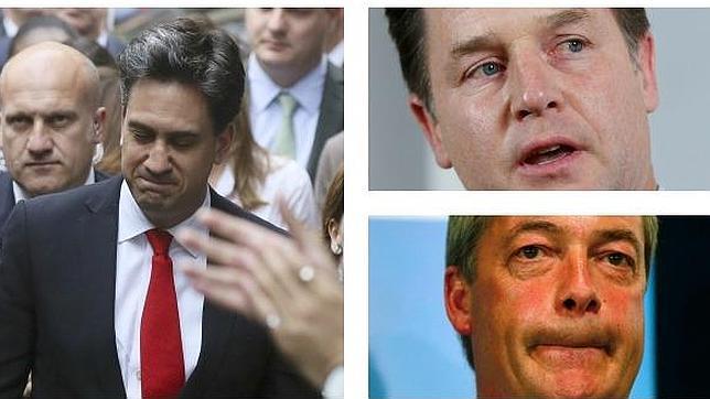 Clegg, Farage y Miliband, víctimas de las elecciones en Reino Unido