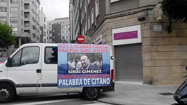 Sinaí Giménez, «el Obama gallego», abandera una campaña diferente