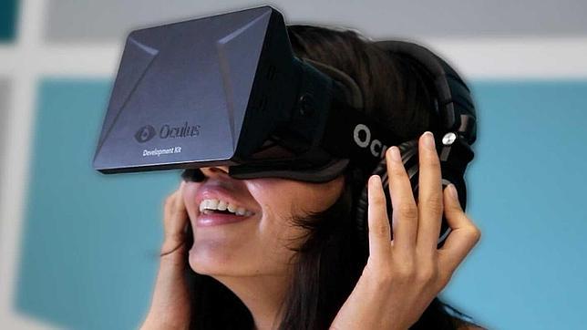 Detalle de las gafas de realidad virtual presentadas por Oculus VR