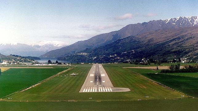 Aeropuerto de Queenstown, en Nueva Zelanda