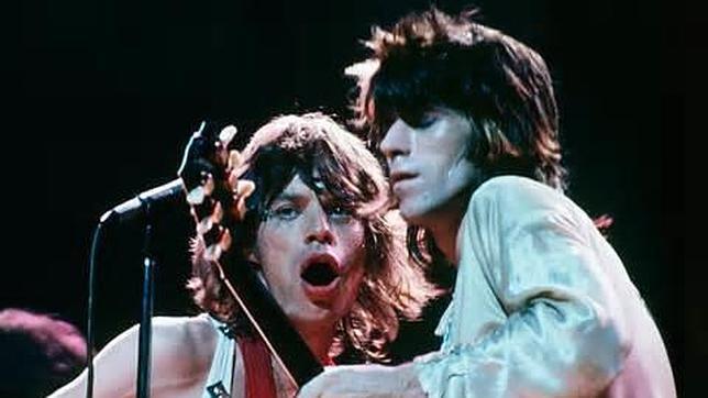 Mick Jagger y Keith Richards en su gira de 1972