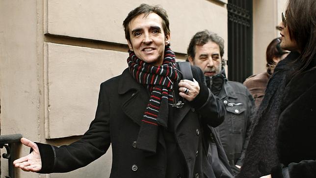 El cantante José Ramón Márquez, Ramoncín, a su salida de la Audiencia Nacional, en 2013