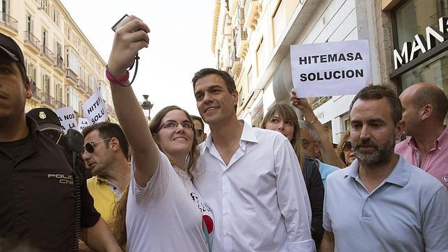 Escrache a Pedro Sánchez en las calles de Málaga