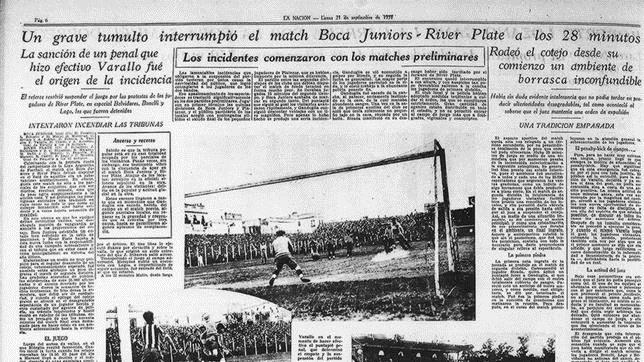 Recorte del diario argentino LA NACION del 21 de septiembre de 1931