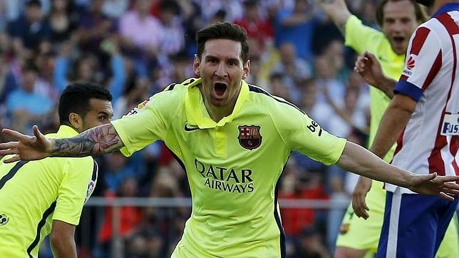 Messi sirve la Liga al Barça en el Calderón