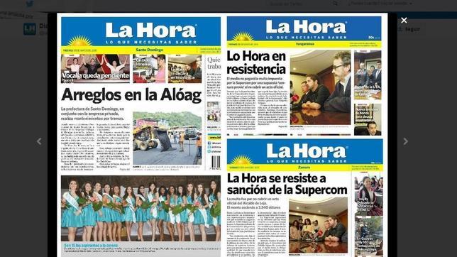 Multan a un diario en Ecuador por no cubrir el acto de un alcalde