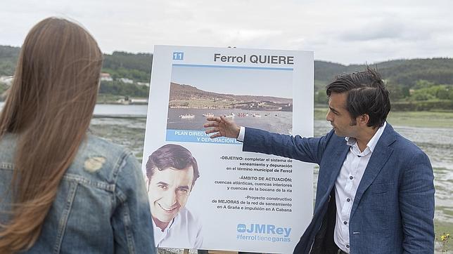 José Manuel Rey Varela esta mañana en el paseo de A Malata