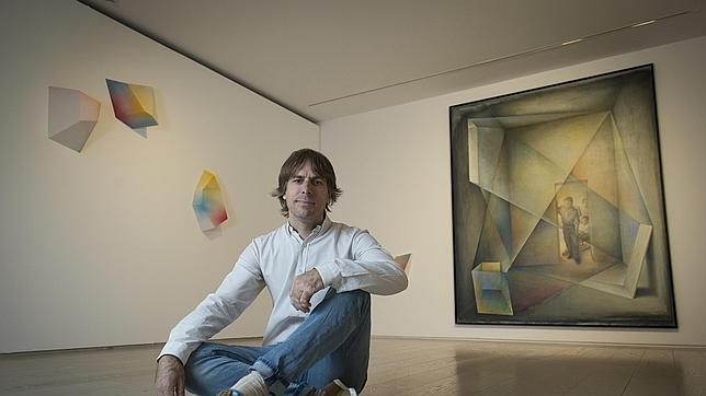 Simon Zabell dialoga con Pérez Villalta en el Museo ABC