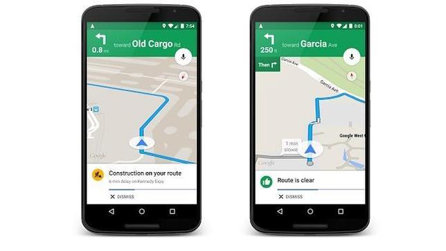 Google Maps mejorará las alertas de tráfico y las sugerencias de rutas