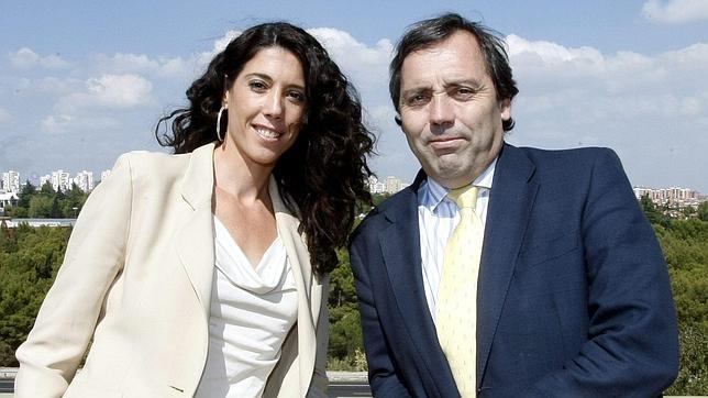 Colomán Trabado junto a la también exatleta metida en política Carlota Castrejana