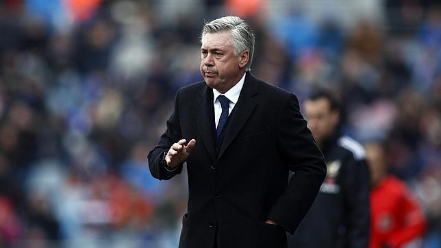Carlo Ancelotti, durante un partido como entrenador madridista
