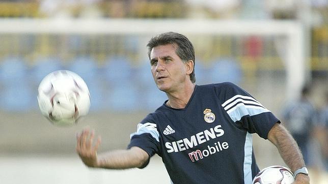 Carlos Queiroz, durante un entrenamiento con el Real Madrid