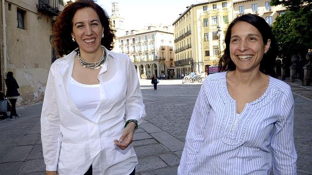 Irene Lozano junto a la candidata a la Alcaldía de Segovia por su partido, Luciana Miguela