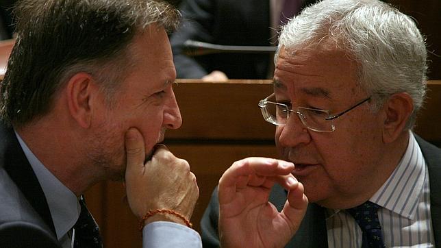 José Ángel Biel y Marcelino Iglesias, en 2008