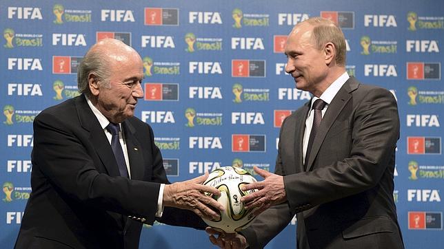 Putin y Blatter juntos en un evento FIFA