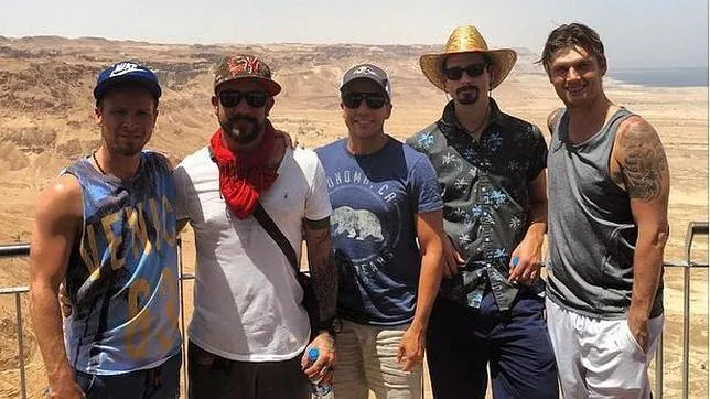 El quinteto en el Parque Nacional Masada