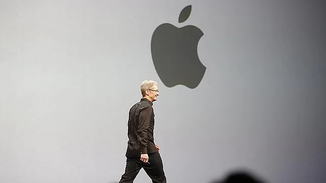 Tim Cook, consejero delegado de Apple, durante una presentación