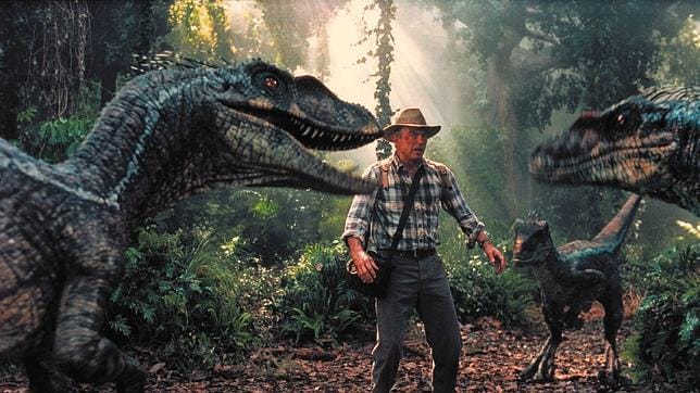 Escena de la tercera película de «Jurassic Park», estrenada en 2001