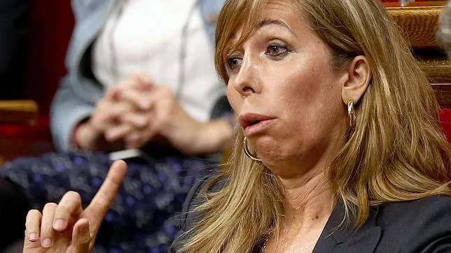 Alicia Sánchez-Camacho, en el Parlamento catalán