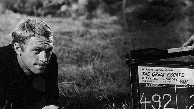 Steve McQueen, durante el rodaje de la película de John Sturges, en 1963