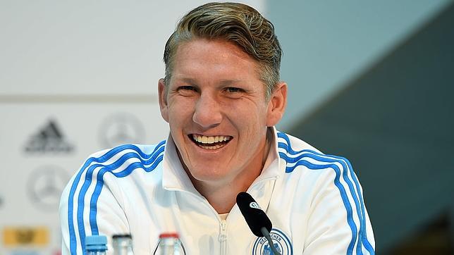 Bastian Schweinsteiger, durante una rueda de prensa con la selección alemana