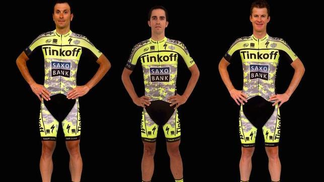 El uniforme de camuflaje de Contador en el Tour