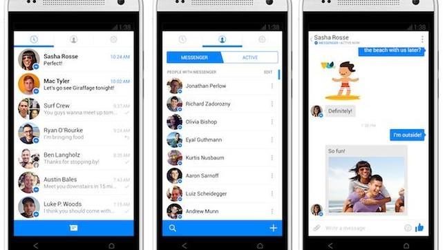 Facebook Messenger rompe la barrera de las mil millones de descargas en Android