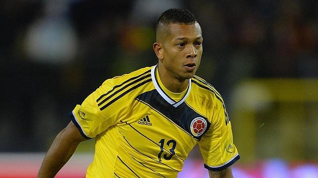 Fredy Guarín, durante un partido con Colombia