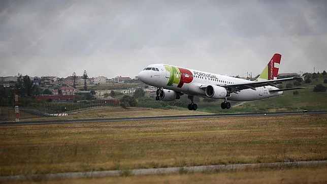 Avión de la aerolínea portuguesa TAP