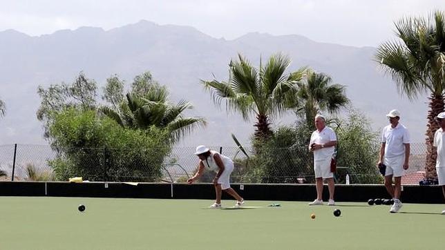 Un grupo de jugadores, durante un partido