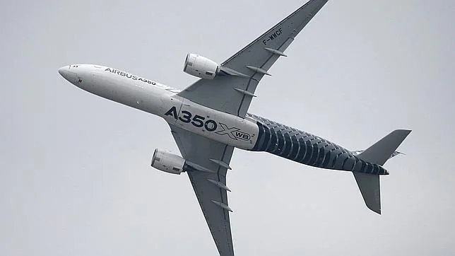 Un Airbus A350 en París