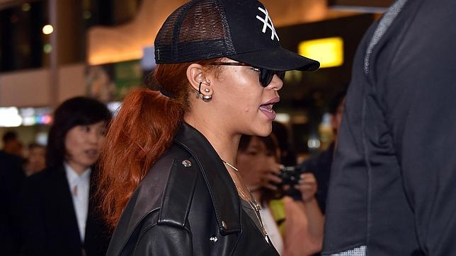 Rihanna en el aeropuerto de Narita, Tokio