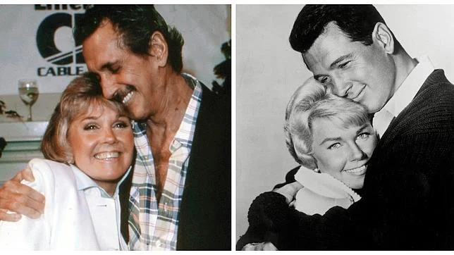El actor junto a su gran amiga Doris Gray, en 1985 y en 1959