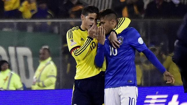 James Rodríguez aconseja a Neymar que se calme
